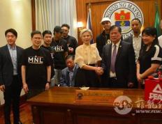 匹克集团礼访菲律宾马尼拉市府 捐赠20万菲币及200双篮球鞋,NBA赛168