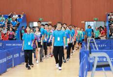 四川省第十二届职工乒乓球比赛开幕,_九球体育168